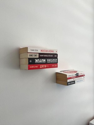 Kitaplık-Gizli Kitap Tutucu Raf-Metal Kitaplık Siyah