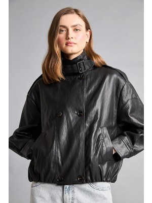 Defacto  Kadın Mont H1608AX/BK81 Black