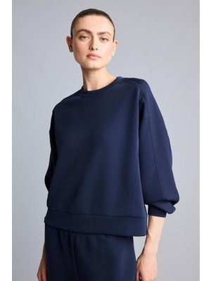 Defacto  Kadın Sweat H4536AX/IN187 Indıgo