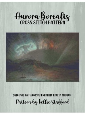 Ertürk Store Aurora Borealis Cross Stitch Pattern, Original Artwork By Frederic Edwin Church