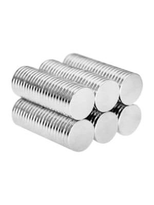 Ertürk Store 50 Adet Yuvarlak Güçlü Neodyum Mıknatıs, 12X1,5 mm