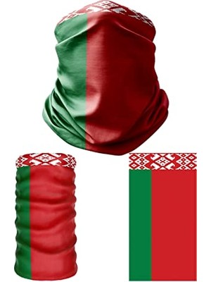 Ertürk Store Multifunctional Flag Of Belarus Seamless Uv+Face Mask Headband Bandana Do Rag Hairband
