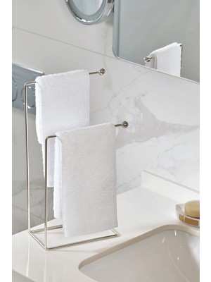 Maison Luré 2 Kollu Tezgah Üstü Havluluk Standı, Montaj Gerektirmez Banyo Askısı