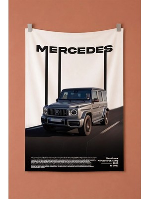 Mercedes G63 Dekoratif Duvar Örtüsü Duvar Halısı