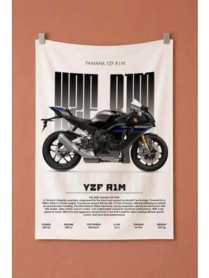 Yamaha Yzf R1M Dekoratif Duvar Örtüsü Duvar Halısı
