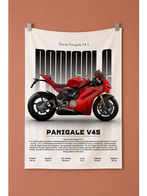 Ducati Panigale V4S Dekoratif Duvar Örtüsü Duvar Halısı