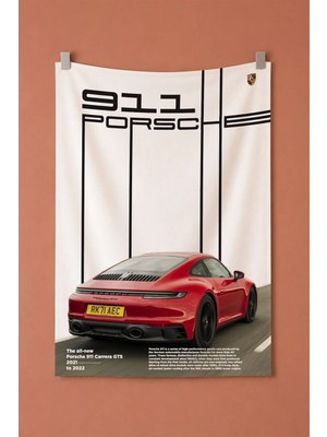 911 Porsche Dekoratif Duvar Örtüsü Duvar Halısı