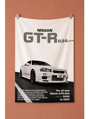 Nissan Gtr R34 Dekoratif Duvar Örtüsü Duvar Halısı
