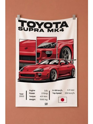Supra Mk4 Dekoratif Duvar Örtüsü Duvar Halısı