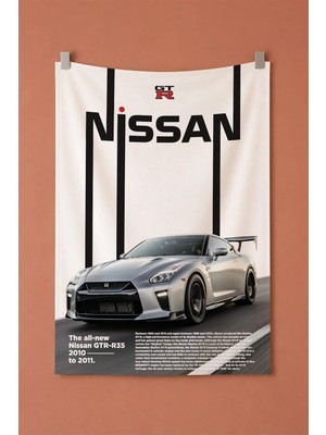 Nissan Gtr R35 Dekoratif Duvar Örtüsü Duvar Halısı