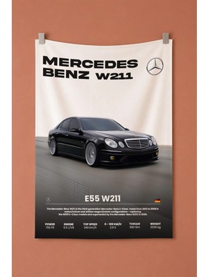 W211 E55AMG Dekoratif Duvar Örtüsü Duvar Halısı