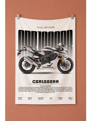 Honda CBR1000RR Dekoratif Duvar Örtüsü Duvar Halısı