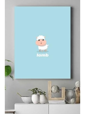 Ertürk Store (PSTER16751) Küçük Kuzu Çocuk Odası Kanvas Tablo 50 x 70