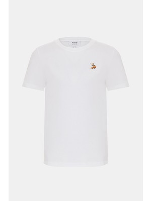 Maison Kitsune Maıson Kıtsune Beyaz T-Shirt