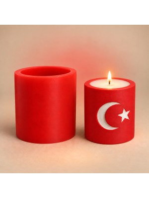 Luce Mondo Craft Silikon Kalıp Ay Yıldız & Türk Bayrağı Mumluk/şamdan