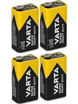 Ertürk Store Super Heavy Duty 9V Pil, 4'lü Ekonomik Paket