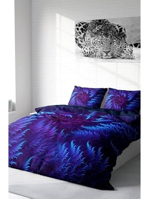Ertürk Store Çift Kişilik Özel Dokuma Pamuk Saten 3D Digital Purple Energy, MONOHOME18801HF