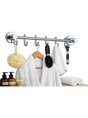 Maison Luré Beşli Otel Kancalı Askılık Banyo Askısı