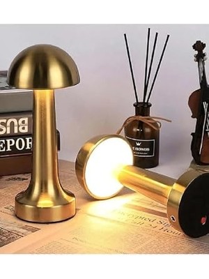 Ertürk Store Gold Mantar Masa Lambası