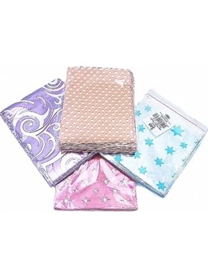 Ertürk Store 10 Adet 10X12 cm Metalize Bantlı Hediye Poşeti, Takı, Nişan, Mevlüt ve Kına Için