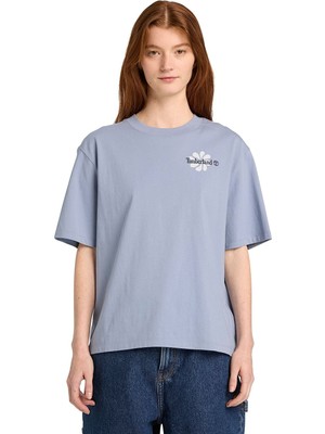 Timberland Graphic Short Sleeve Tee Kadin Indigo Tshirt TB0A5RXMB881