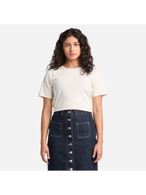 Timberland Dunstan Short-Sleeve Tee Kadin Ekru Tshirt TB0A6ATECM91