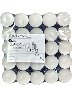 Ertürk Store 100 Kokusuz Tealight Mum, Ev ve Parti Dekoru