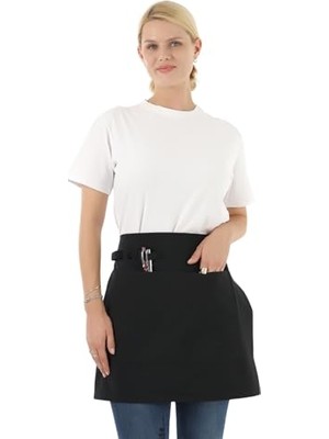 Ertürk Store Siyah Ayarlanabilir 2 Cepli Yarım Önlük