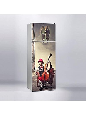 Ertürk Store Kemancı Figürlü Buzdolabı Kaplama Stickerı