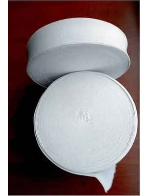 Ertürk Store 2 cm Paça Don ve Bel Lastiği, 2 Cm, Beyaz, 1 Paket, 5 Metre