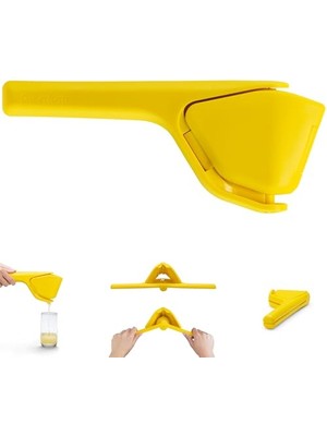 Ertürk Store Fluicer Katlanır Pratik 25 cm Narenciye Sıkacağı, Sarı