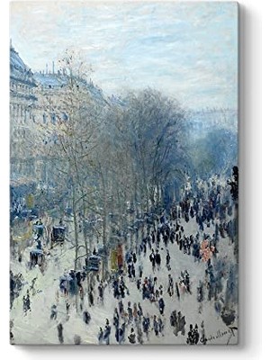 Ertürk Store Claude Monet Paris Bulvarı Kanvas Tablo 50 x 75