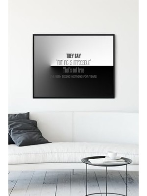 Ertürk Store PSTER10834 Doing Nothing Eğlenceli Mizahi Çerçeveli Tablo (40X50 Cm)