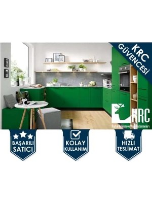 Ertürk Store Krcdijital Dolap ve Mobilya Kaplama Folyosu Mat Yeşil 61CMX3MT Kendinden Yapışkanlı Matyeşil KRCNM367