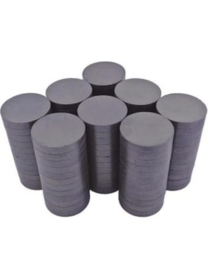 Ertürk Store Yuvarlak Kömür Mıknatıs, 50 Adet, 15MMX3 Mm, Magnet, Duvar Süsü