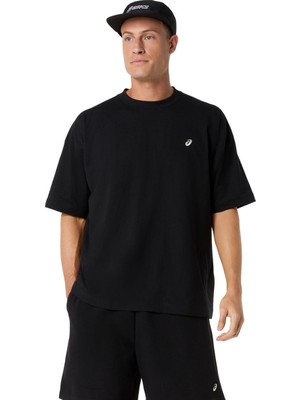 Asics  Cloud Graphic Relaxed Erkek Siyah Koşu T-Shirt 2031F934-001