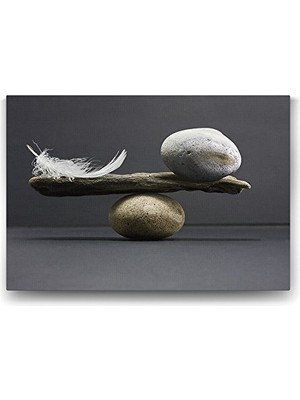Marmara Avm Taş ve Tüy Dengesi Temalı Tablo 60X40 cm