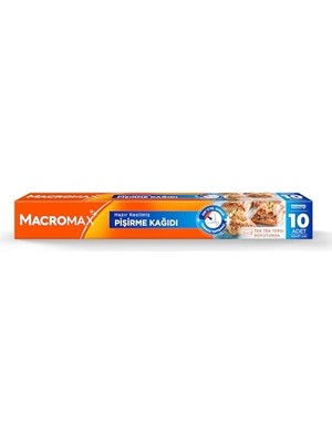 Marmara Avm Hazır Kesilmiş Pişirme Kağıdı 10 Adet, Standart Fırın Tepsisi Boyutu (42X37 Cm)