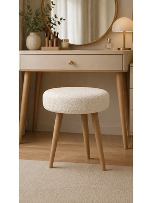 Maison Luré Ahşap Ayak Dekoratif Puf Tabure Bench Koltuk Sandalye Puf & Bench