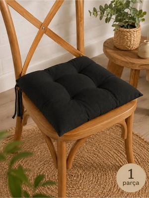 Maison Luré Pofidik Tekli Sandalye Minderi 40X40CM Bağcıklı Oturma Minderi