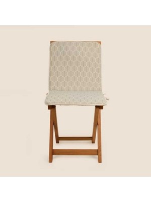 Maison Luré Soft Sırtlı Sandalye Minderi - Ekru - 38X76 cm