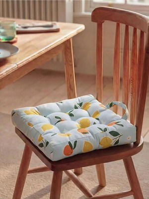 Maison Luré Limon Baskılı Dolgulu Minder (S6) Sandalye Minderi