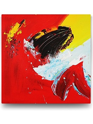 Marmara Avm Kırmızı Doğaçlama Tablo - 70X70 cm
