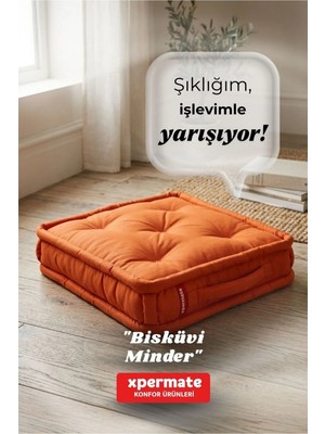 Maison Luré Petek Önü Fransız Minder 55X55 Balkon Bahçe Minderi Sandalye Minderi