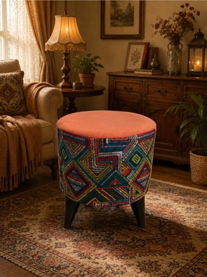 Maison Luré Çok Amaçlı Dekoratif Puf Tabure Ayaklı Puf & Bench