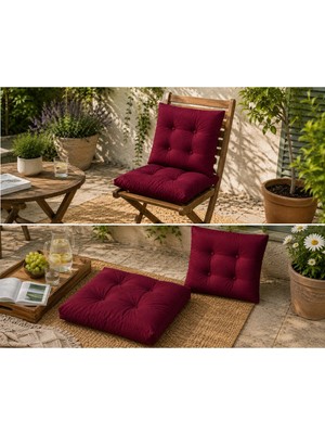 Maison Luré 50X50 cm Kapitone Sandalye Minderi – Kare Oturma Minderi