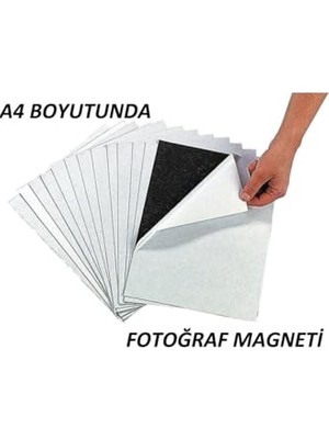 Marmara Avm Dünya Magnet Yapışkanlı Fotoğraf Magneti, A4 Boyutunda Tabaka Plaka Magnet Mıknatıs