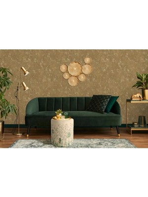 Maison Luré Çiçek Tasarımlı Renkli Puf Puf & Bench