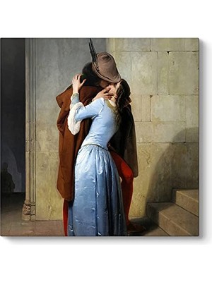 Marmara Avm Francesco Hayez Öpücük Kanvas Tablo, 30 x 30