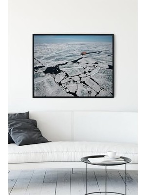 Marmara Avm (PSTER11884) Kuzey Kutbu Manzara Çerçeveli Tablo 3 (50X70 Cm)